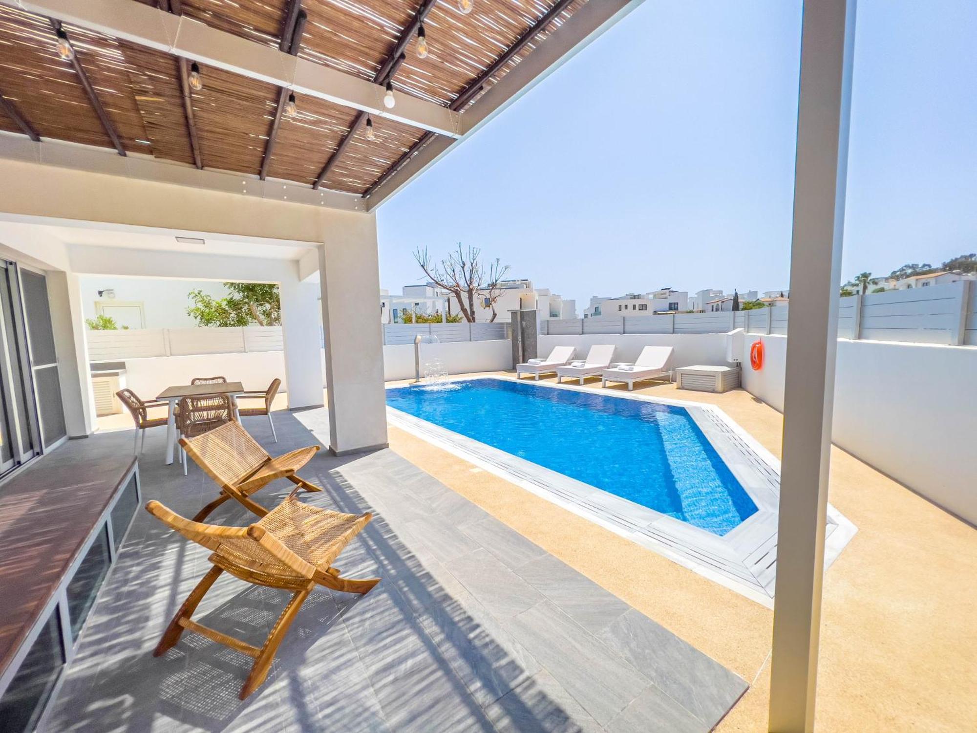 Geo Panoramic Villa +Pool +Game Room +Gym 프로타라스 외부 사진