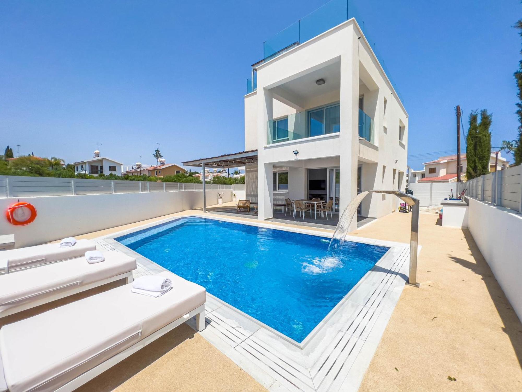 Geo Panoramic Villa +Pool +Game Room +Gym 프로타라스 외부 사진